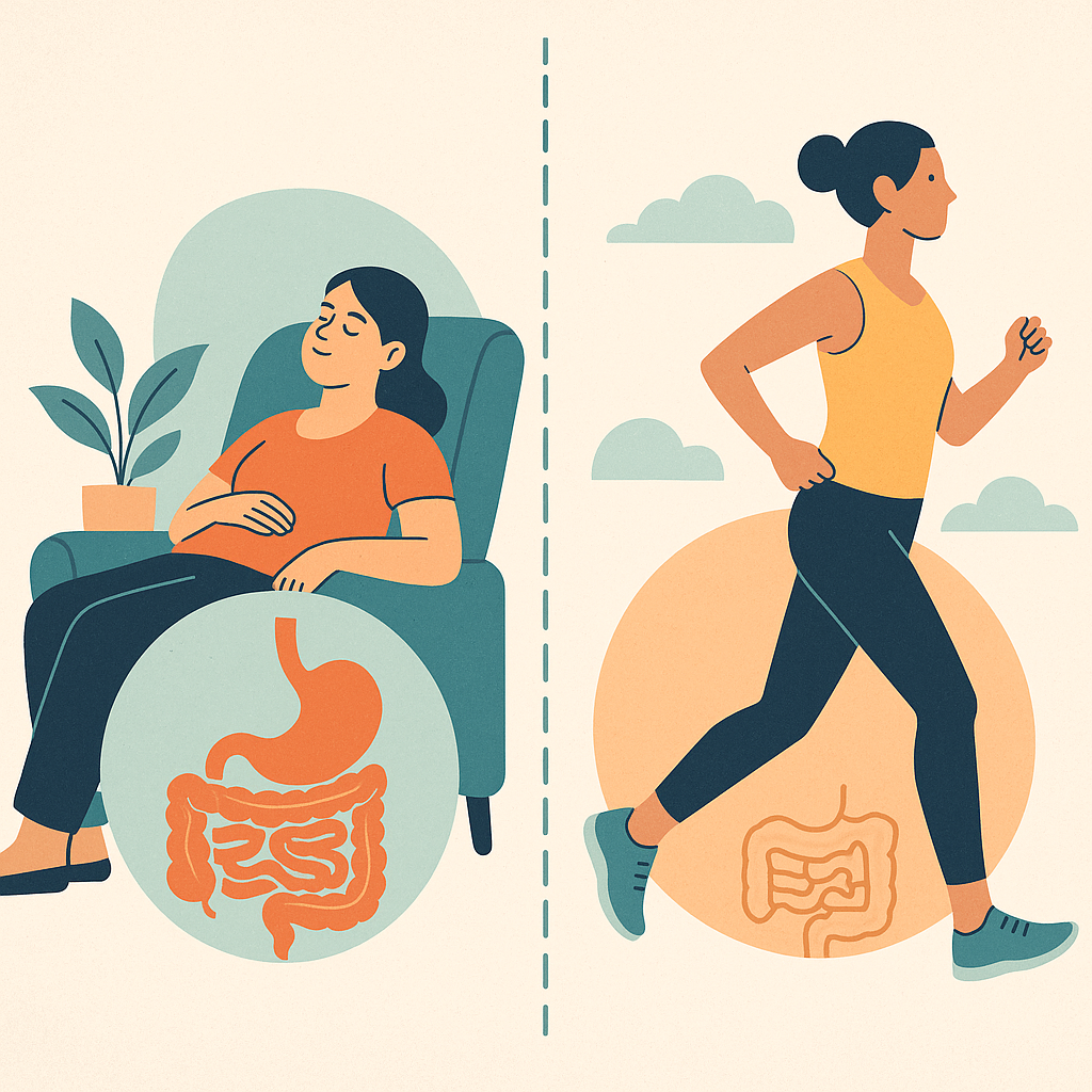 Физическая активность ускоряет  пищеварение?